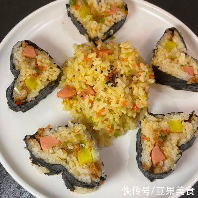 下饭|这道爱心寿司，超级简单，绝对下饭