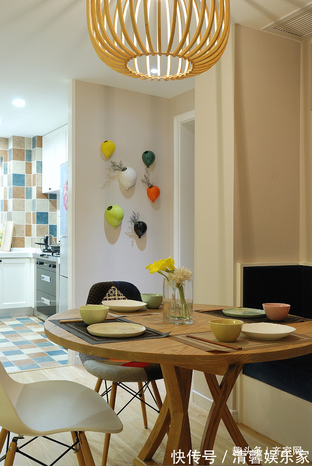 色彩|80平混搭二居之家,丰富的色彩,个性的布局,让脑洞大大大!