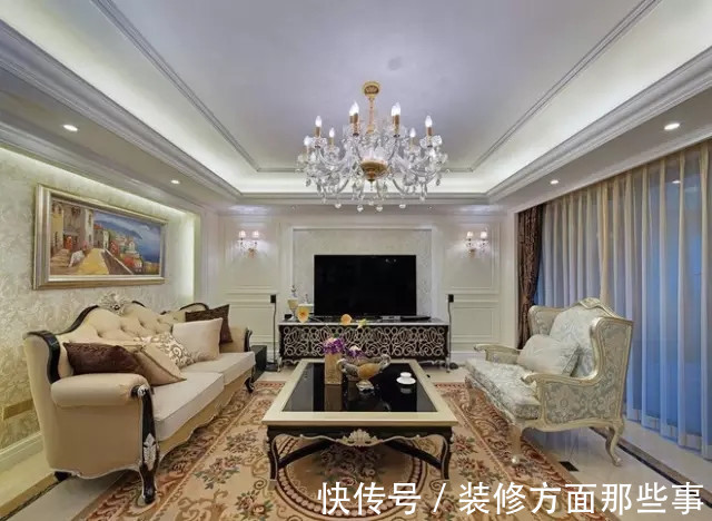 三居室|160平欧式三居室,夜幕下一盏鹿角壁灯让人觉得温馨