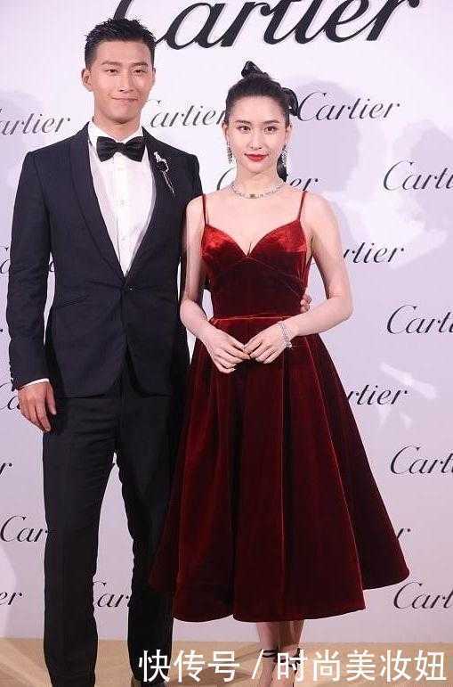 大红色|何超莲到底是豪门千金，同龄人不敢穿的红色裙，她却穿出贵妇范