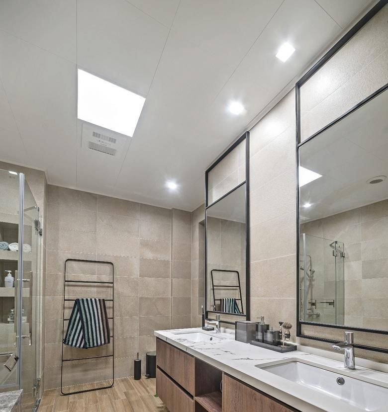 大空间|她家220㎡,面积大还好看,室内高级灰有质感,简约设计干净大气