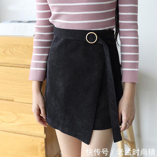 格子 春季最百搭的A字短裙,遮肉又显瘦,胖瘦MM都能穿