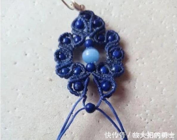 蜡绳编的中国风流苏耳饰,精致大方,DIY手工编绳附教程