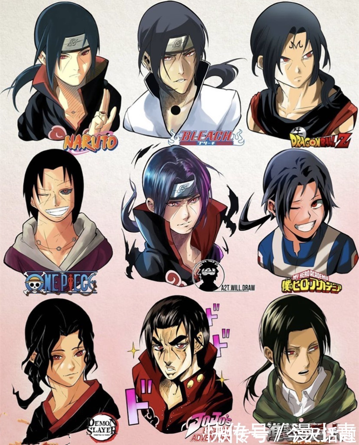 鬼灭!喜爱九宫格的画师,笔下的作品涵盖多种画风,哪个是你的最爱