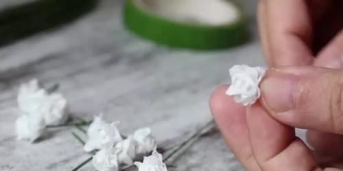 想到|谁能想到这么浪漫的满天星,竟是卫生纸揉的假花,附教程