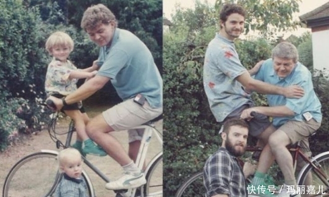 中年|30张过去和现在的对比照片,感受一下时间的力量