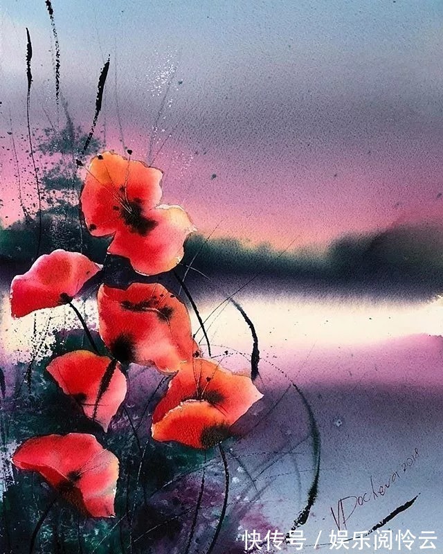 屏保$充满仙气的水彩画，每一张都可以用来做屏保！