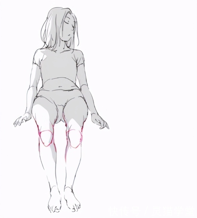 体积感|人体比例不会?膝盖画不好?教你大腿体积感的画法教程!