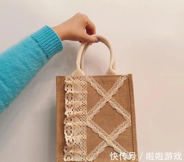 蕾丝 最近风超大的MUJI麻袋DIY，带着孩子一起做！