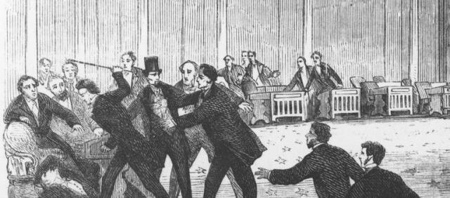 美国|美国“国会”打架不简单!不仅是拳脚相向,还得动刀动枪