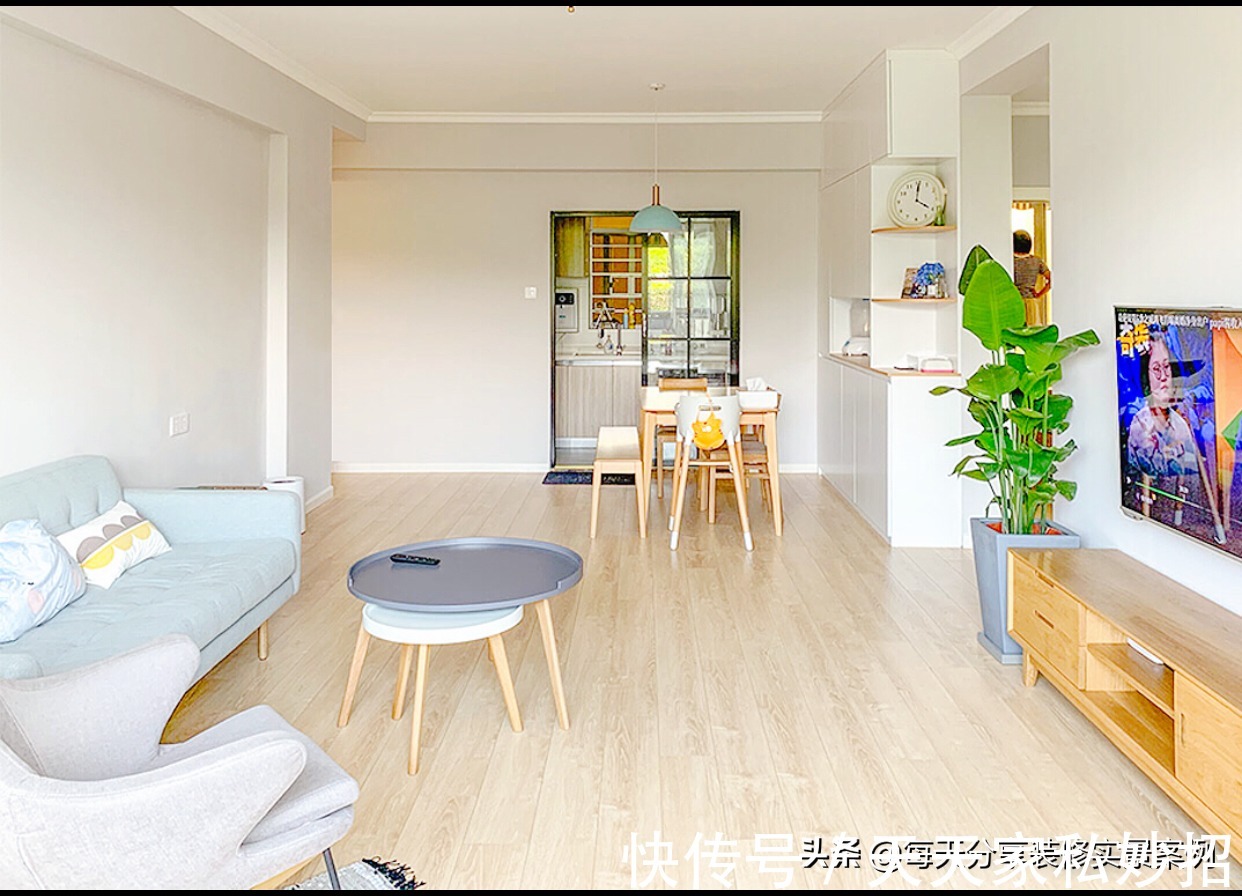 很满意|老公坚持不做吊顶,不做电视墙,完工入住后很满意,给大家晒晒