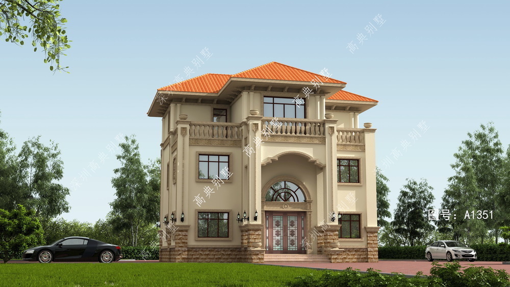 别墅|豪华欧式别墅,建给父母,肯定吸引全村人来观赏。