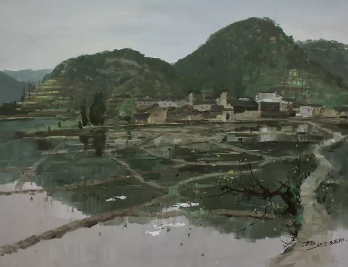 笔触|国画意境,油画笔触——石建都 笔下清新唯美的诗意油画