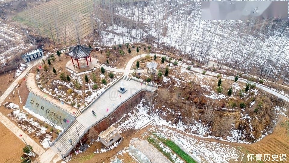 汉武帝刘彻泰山封禅回来,率众堵黄河决口,建宣防宫现有遗址