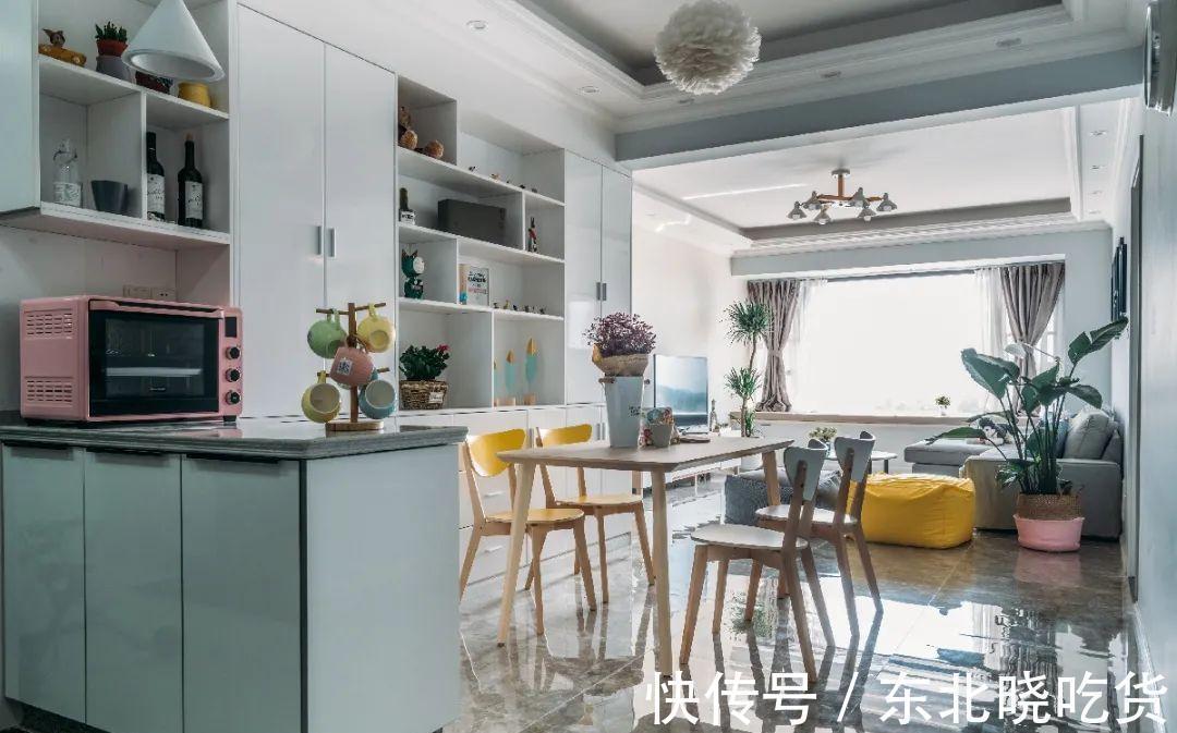 马卡龙|118m2北欧风三口之家,用马卡龙色营造满屋浪漫!