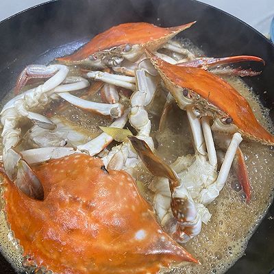红焖梭子蟹|红焖梭子蟹