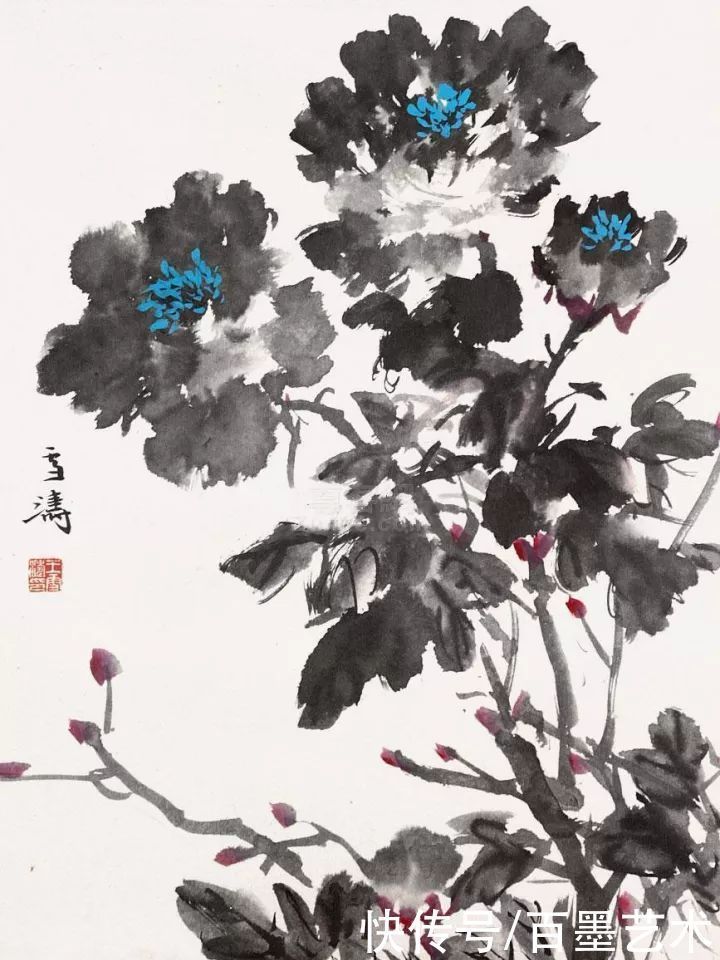 小写意|唯有牡丹真国色！小写意牡丹画150幅，美醉了