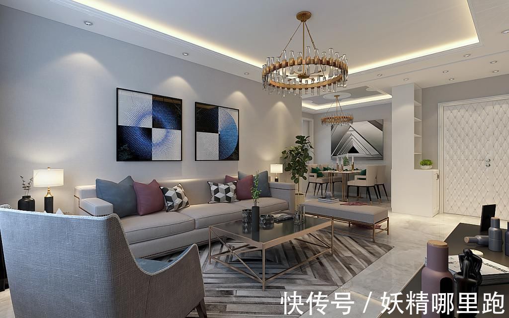 风格|104平现代二居室大胆而灵活,现代风格也是有个性的