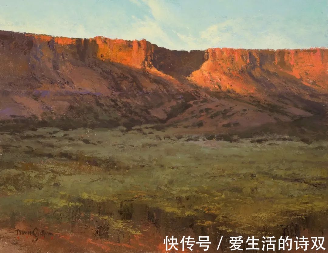 卢伯克$大卫·格里芬的风景油画高清图,放大看,更迷人