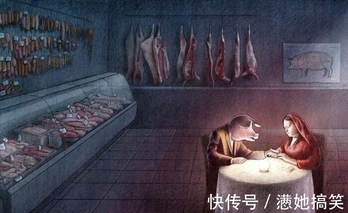 手机$12幅令人细思极恐的插画,每一张都发人深省,直击灵魂