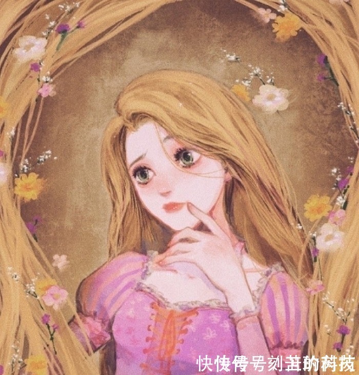 迪士尼公主的不同画风,爱丽儿一头秀发让人羡慕,艾莎女王范十足