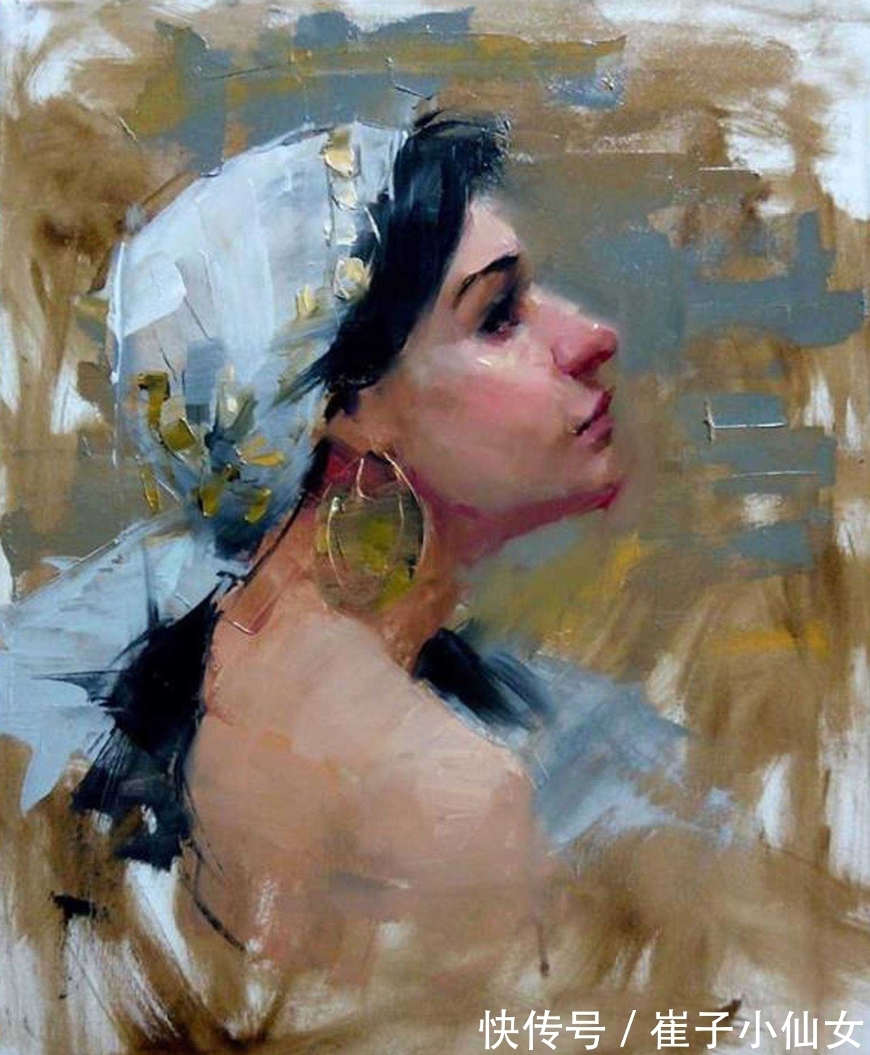 库里@用画笔展现东方魔力的女艺术家——库里和她的女性题材画作