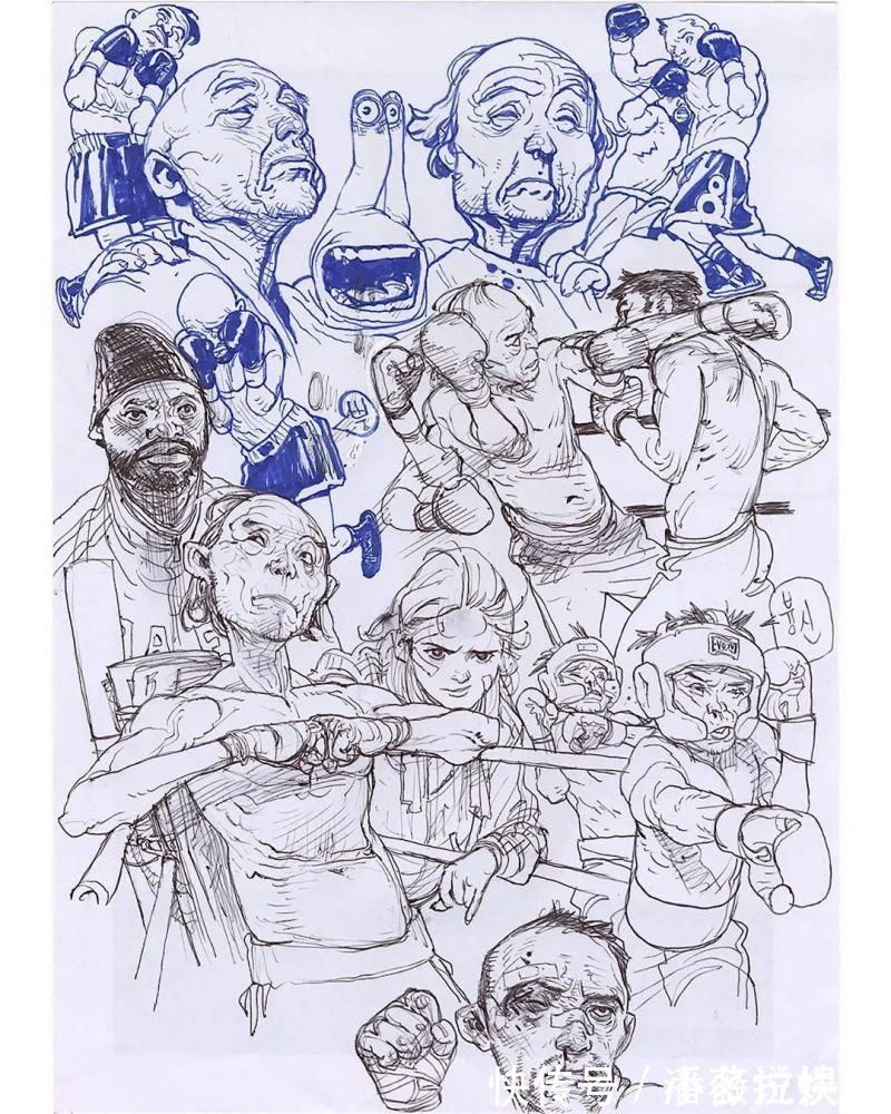 金政基!每天坚持画12个小时,“速写之神”金政基的无草稿速写