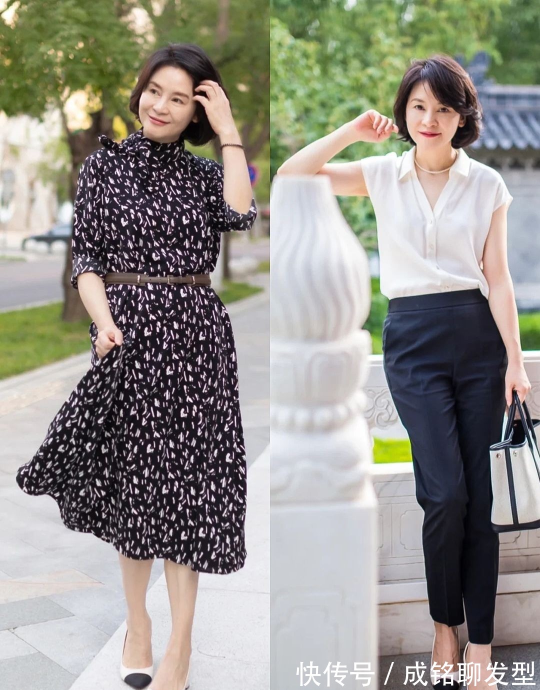 装扮|这才是50岁女士该有的装扮,自然真实不装嫩,精致优雅又有女人味