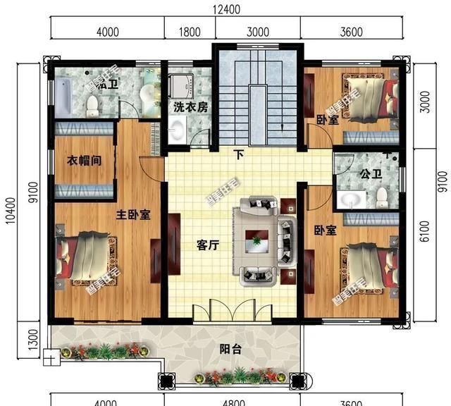 外墙面|简欧和新中式风格设计,带车库的农村别墅,第一栋妥妥的豪宅