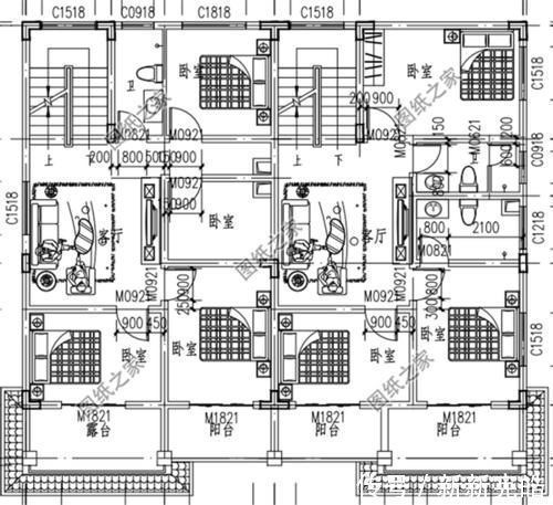 效果图|农村双拼兄弟房别墅设计图纸，推荐三款，兄弟姐妹都可以建