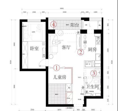 小户型|摆脱局促感!68㎡小户型实力诠释什么叫“全屋开放”,超显大