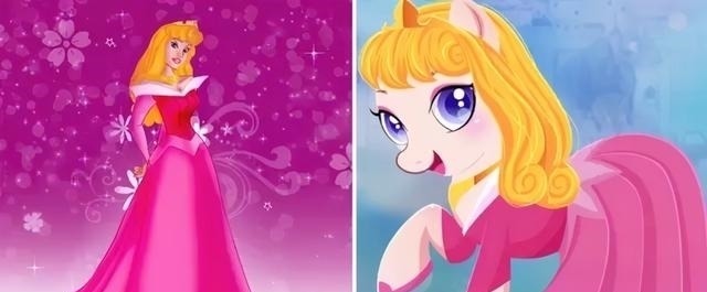 花木兰|迪士尼公主化身彩虹小马,花木兰的马尾太合适了,双厨狂喜