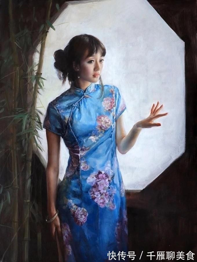 油画&古典东方女性之美——油画艺术家张锦龙女性人物作品欣赏