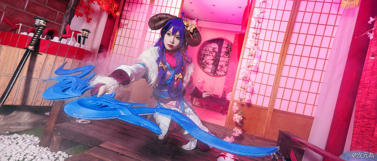 cospl英雄联盟LOL 灵魂莲华阿狸cosplay