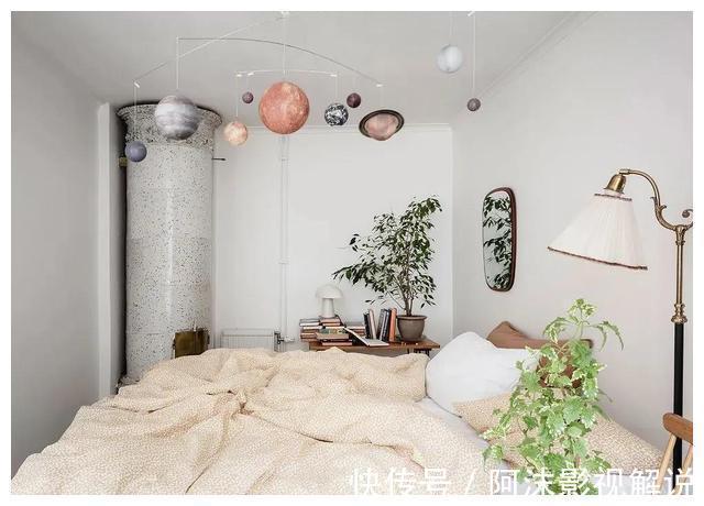 小公寓|这个50㎡小户真「壕」,衣帽间和独立厨房一样不差,看完很羡慕!