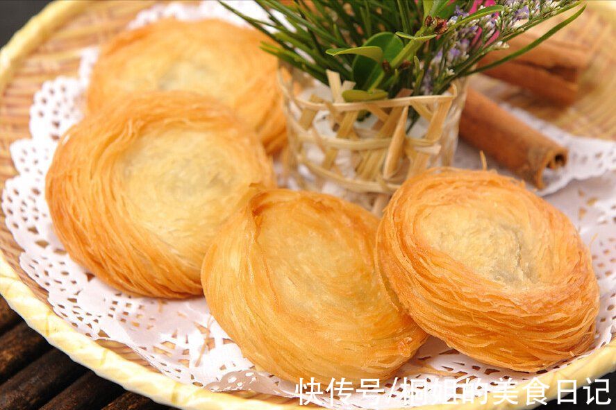 手把手教你做盘丝饼,焦香酥脆,层次分明,一圈一圈撕着吃