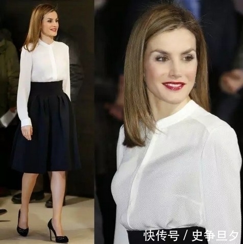 黑白搭,我只服她-西班牙王后!