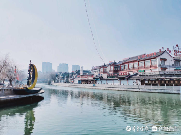 节日漫步济宁古运河畔，春的气息扑面而来|就地过年?春在身边| 老年