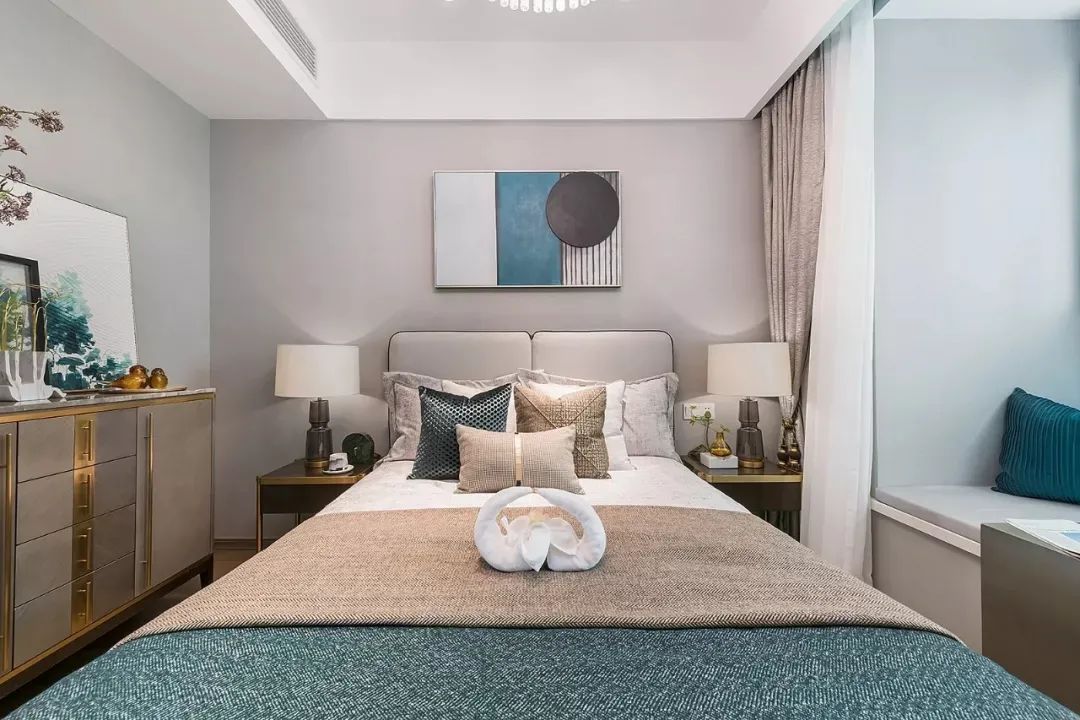 布置|125㎡现代轻奢,儿童房的背景墙,童趣梦幻好漂亮