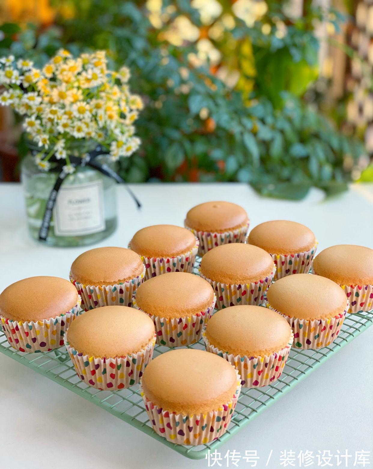 不回缩不塌陷，100%成功率的纸杯蛋糕，详细做法大公开