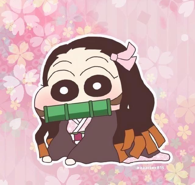 蠟筆小新|蠟筆小新版《鬼滅之刃》,還我蝴蝶和禰豆子,我現在滿腦子哎嘿嘿