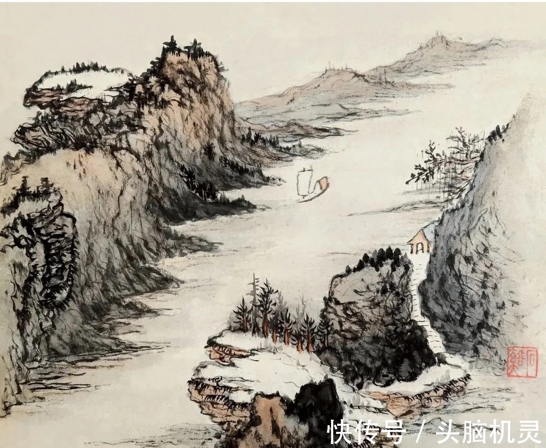 山水画史#苍幽深邃|蓬头垢面的山水画