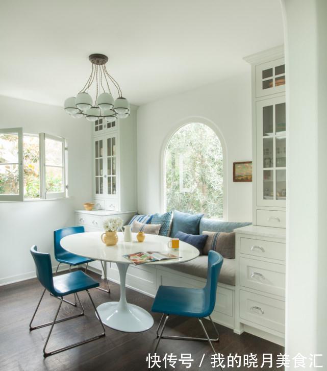 卡座|飘窗先砸了,做成卡座和书桌组合柜,不到1㎡的飘窗空间实用多了