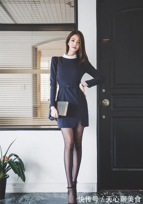 修身裙|美女穿搭：职场范十足的修身裙，干练有素，高冷极了！