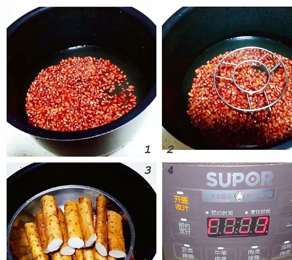 2根山药,1碗红豆,30分钟做出绵软可口的红豆山药糕