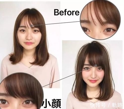 日本发型师分享“刘海小脸术”有了刘海的小姐姐,原来这么美