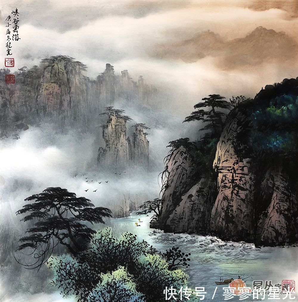 龙宽&画家龙宽 以诗心作画 用彩墨绘出无声的诗