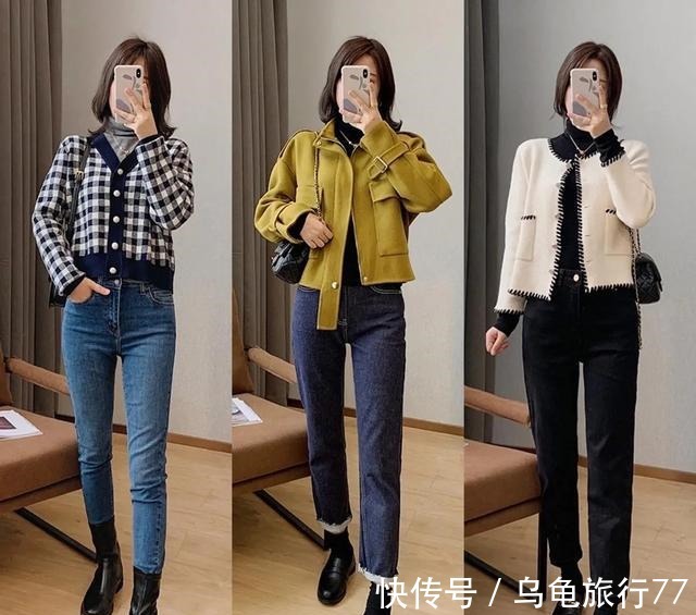 大衣 羽绒服不流行了,今年流行“外套+毛衣+裤裙”,时髦好看有气质!