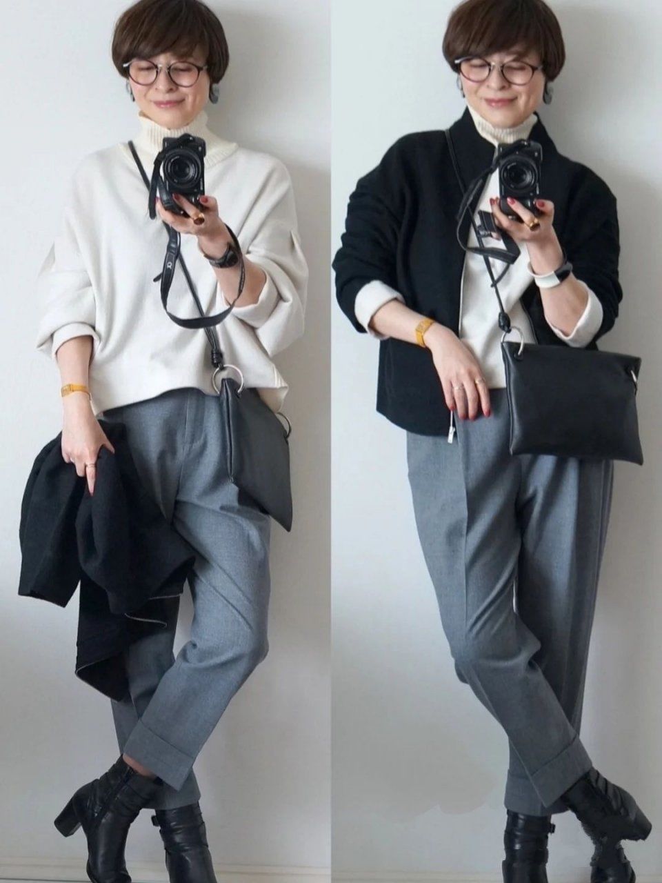 懂搭配的女人更年轻，日本“微胖大妈”的私服，年近60依然优雅