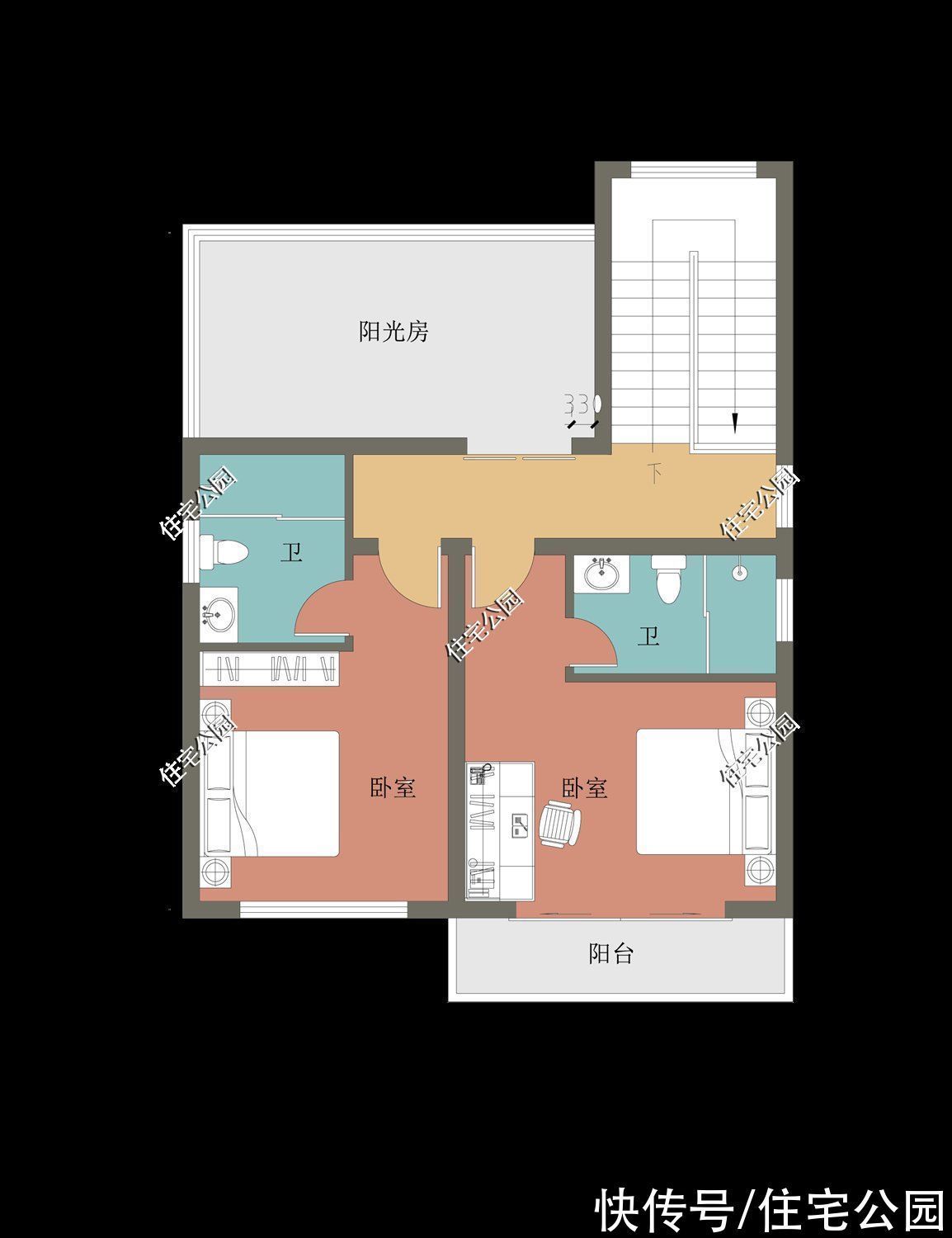 占地面积|占地不足百平，也能建出大气别墅！10套图纸你更喜欢哪一套？